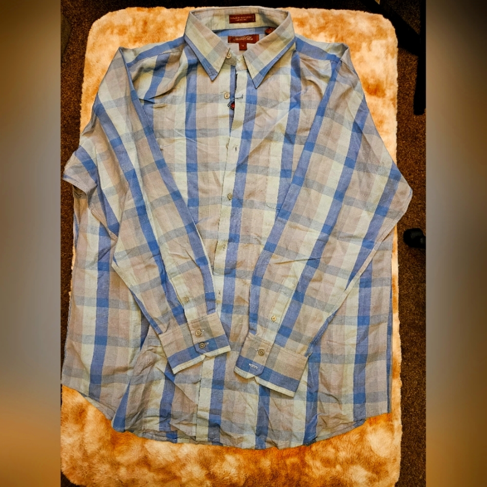 Tasso Elba long sleeve button up XL